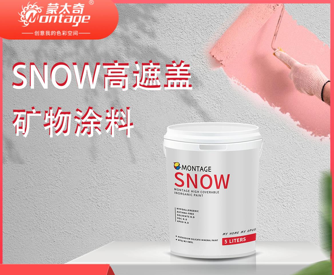 蒙太奇SNOW高遮盖矿物涂料